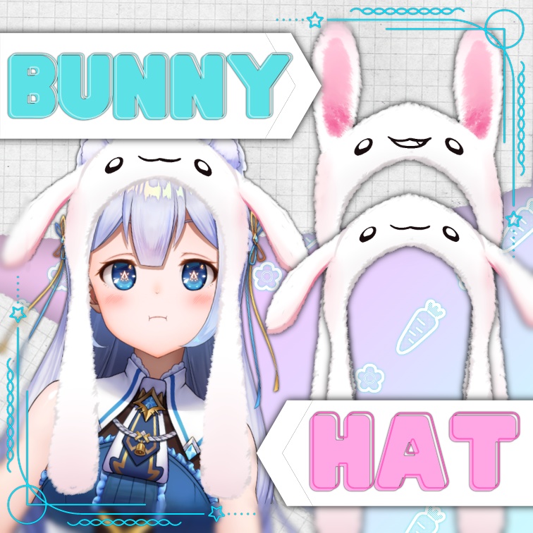 【配信素材】 FREE Bunny Hat ~ Inspired by Twice [Nunki Shop]