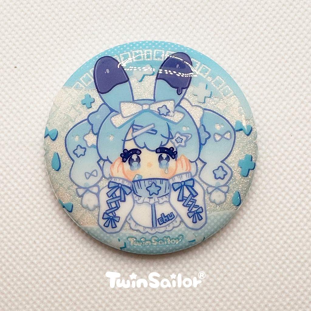 【丘丘生誕祭2024】みずいろラメバッジセット