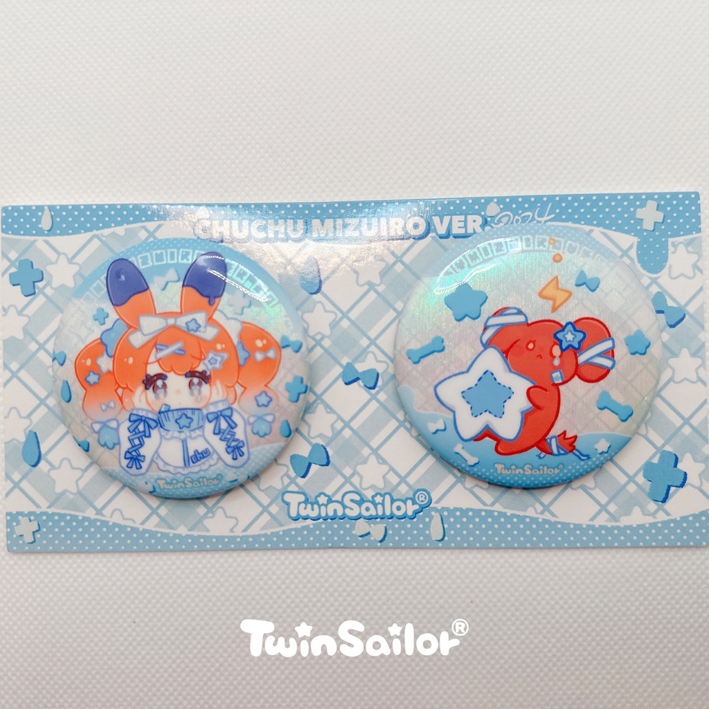 【丘丘生誕祭2024】みずいろラメバッジセット