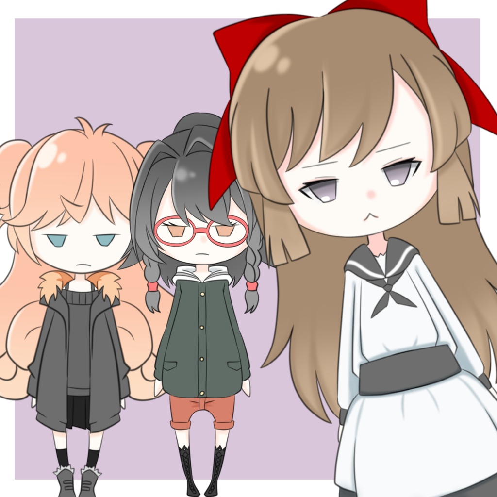 笑わない女の子たちシール