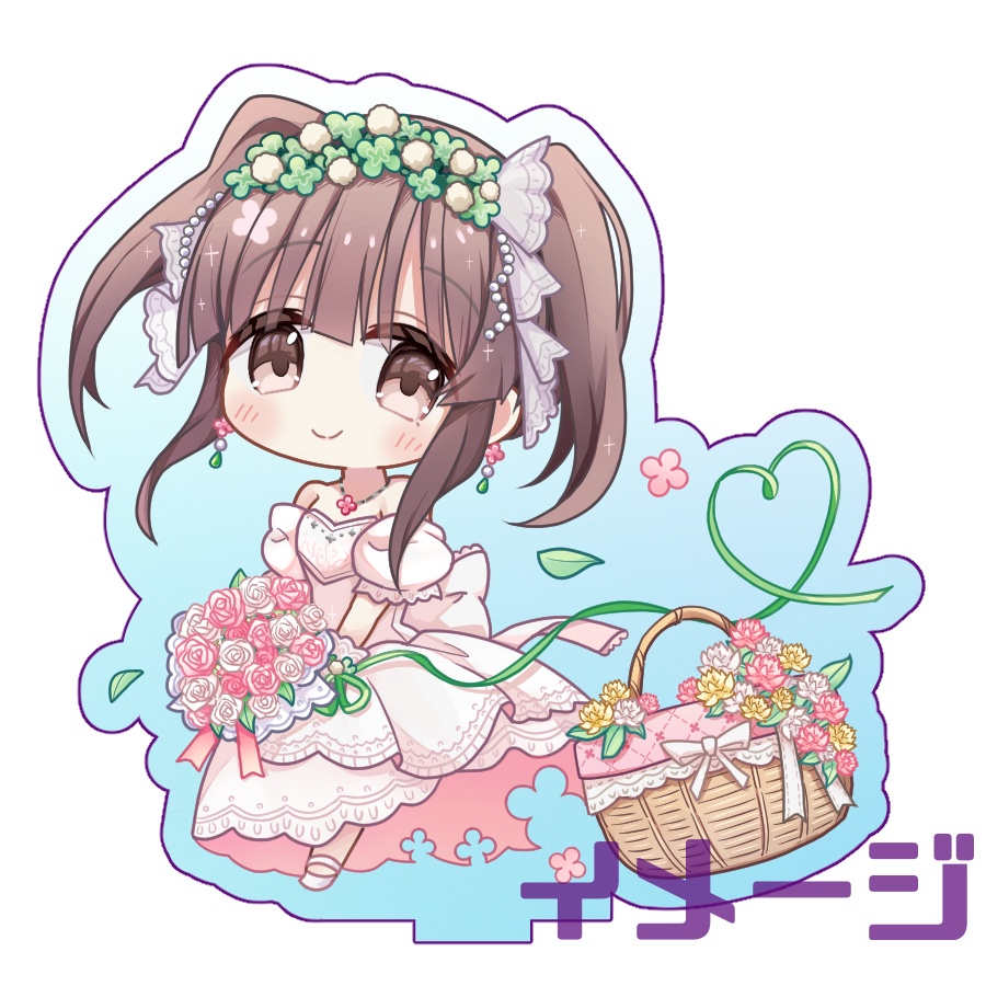 [ブライダルエンジェル+]緒方智絵里 オーロラアクリルスタンド【作：ゆりゅ】
