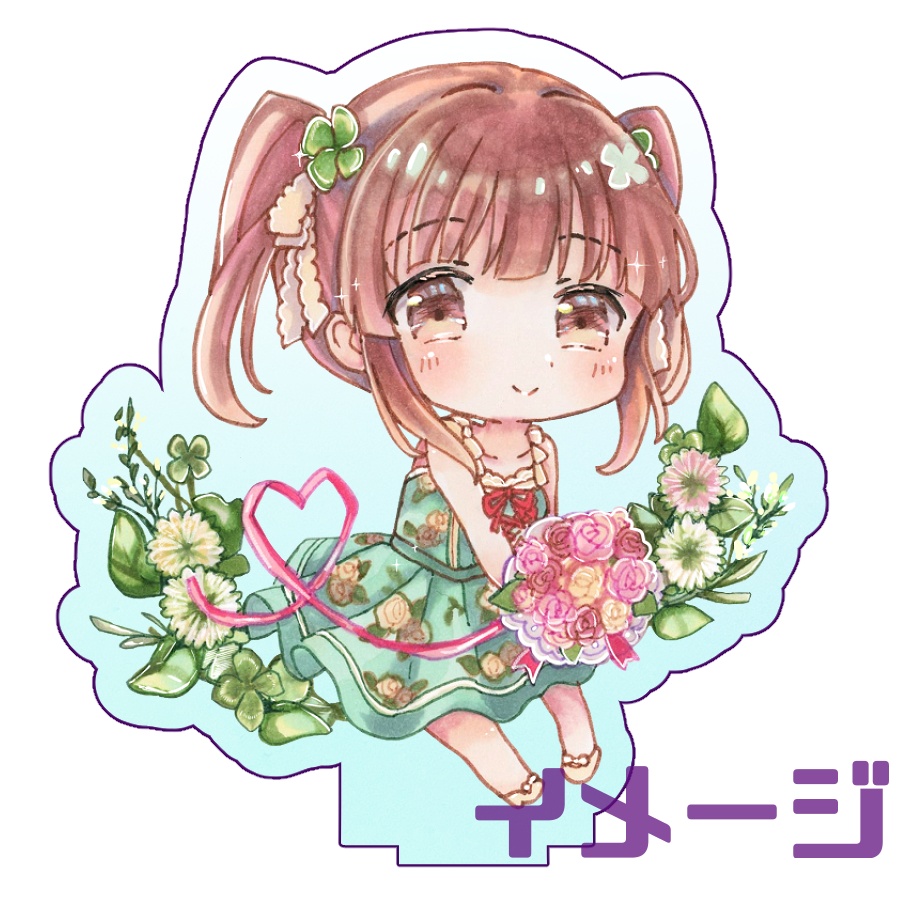 [ブライダルエンジェル]緒方智絵里 オーロラアクリルスタンド【作：かふり】