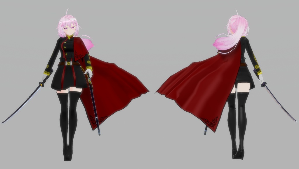 「VRC想定3Dモデル むらさき」