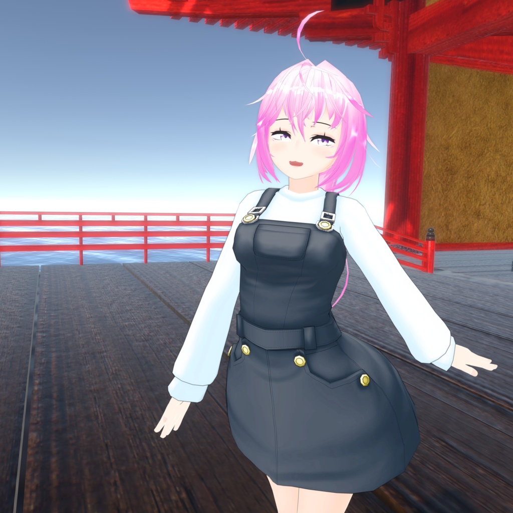 「VRC想定3Dモデル むらさき」