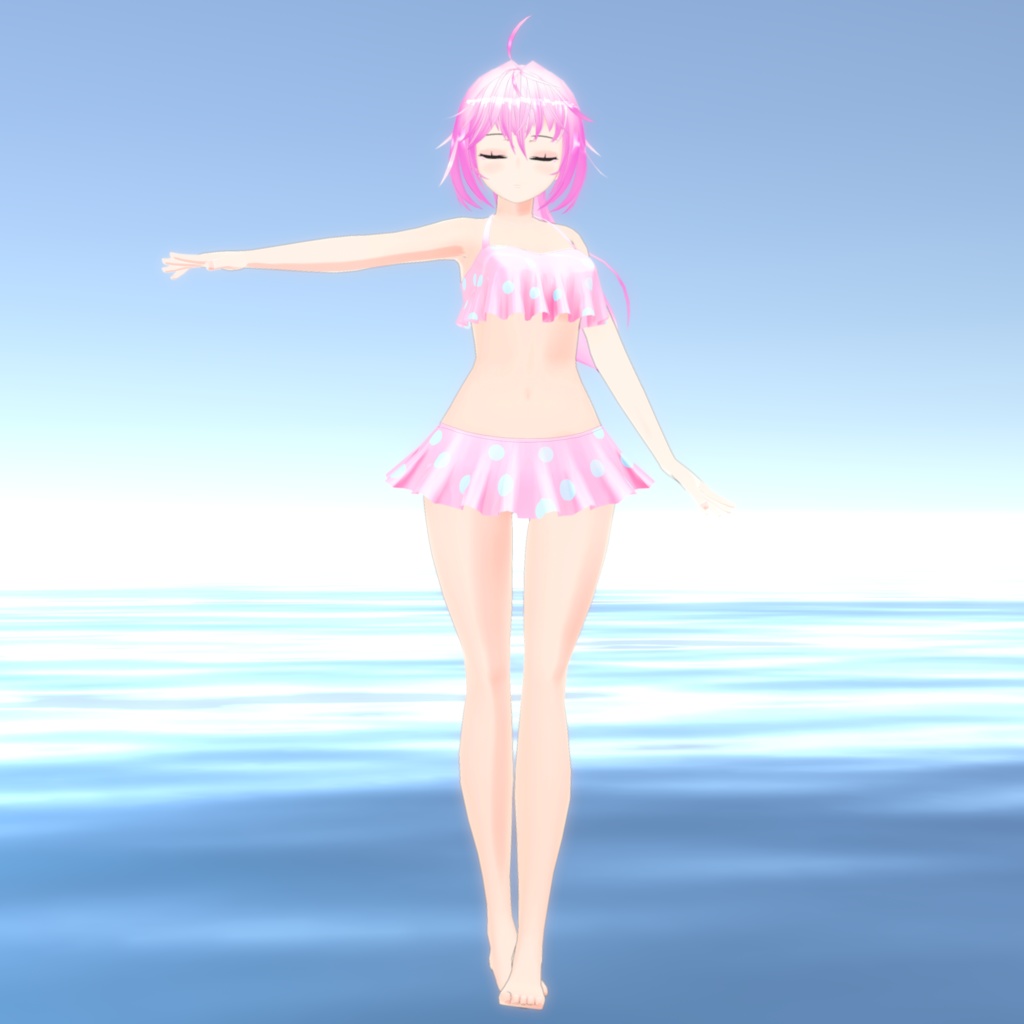 「VRC想定3Dモデル むらさき」