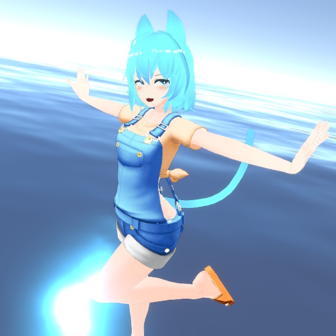 VRC想定3Dモデル「空葉瑠璃 -そらは るり-」