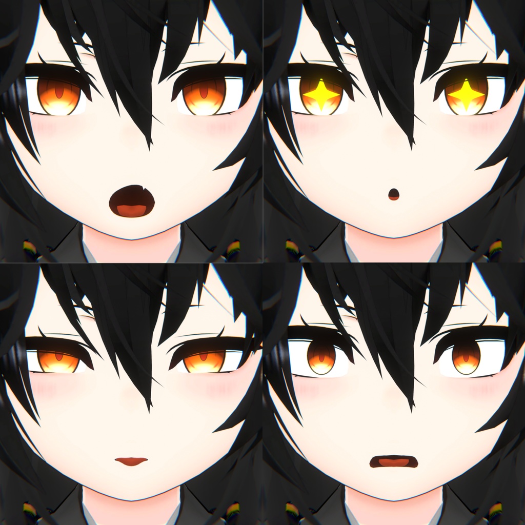 VRC想定3Dモデル「朔」