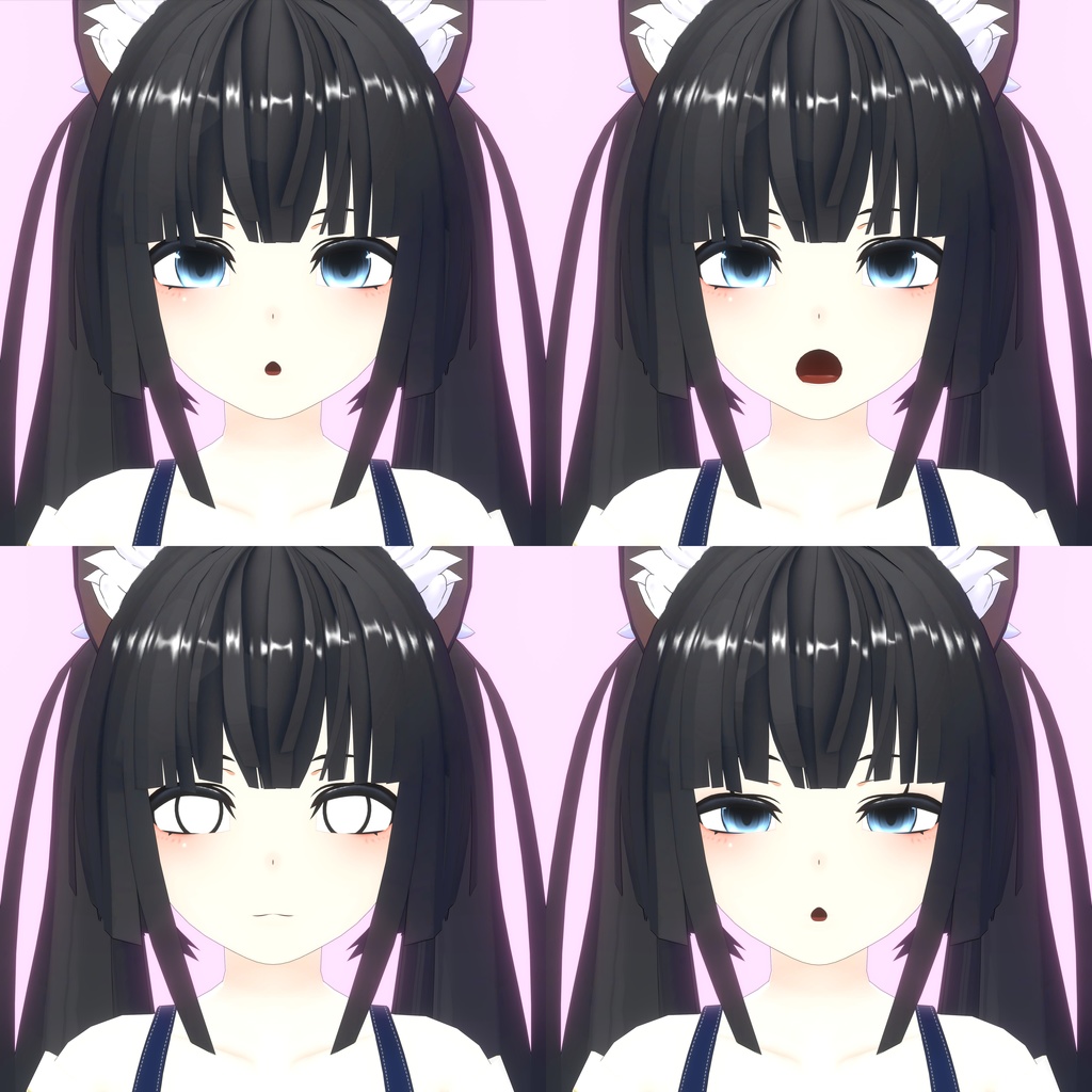 VRC想定3Dモデル「みなも」