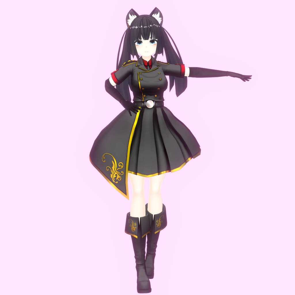 VRC想定3Dモデル「みなも」