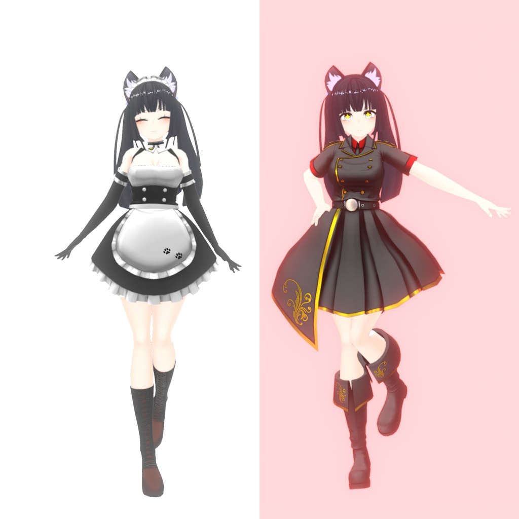 VRC想定3Dモデル「みなも」