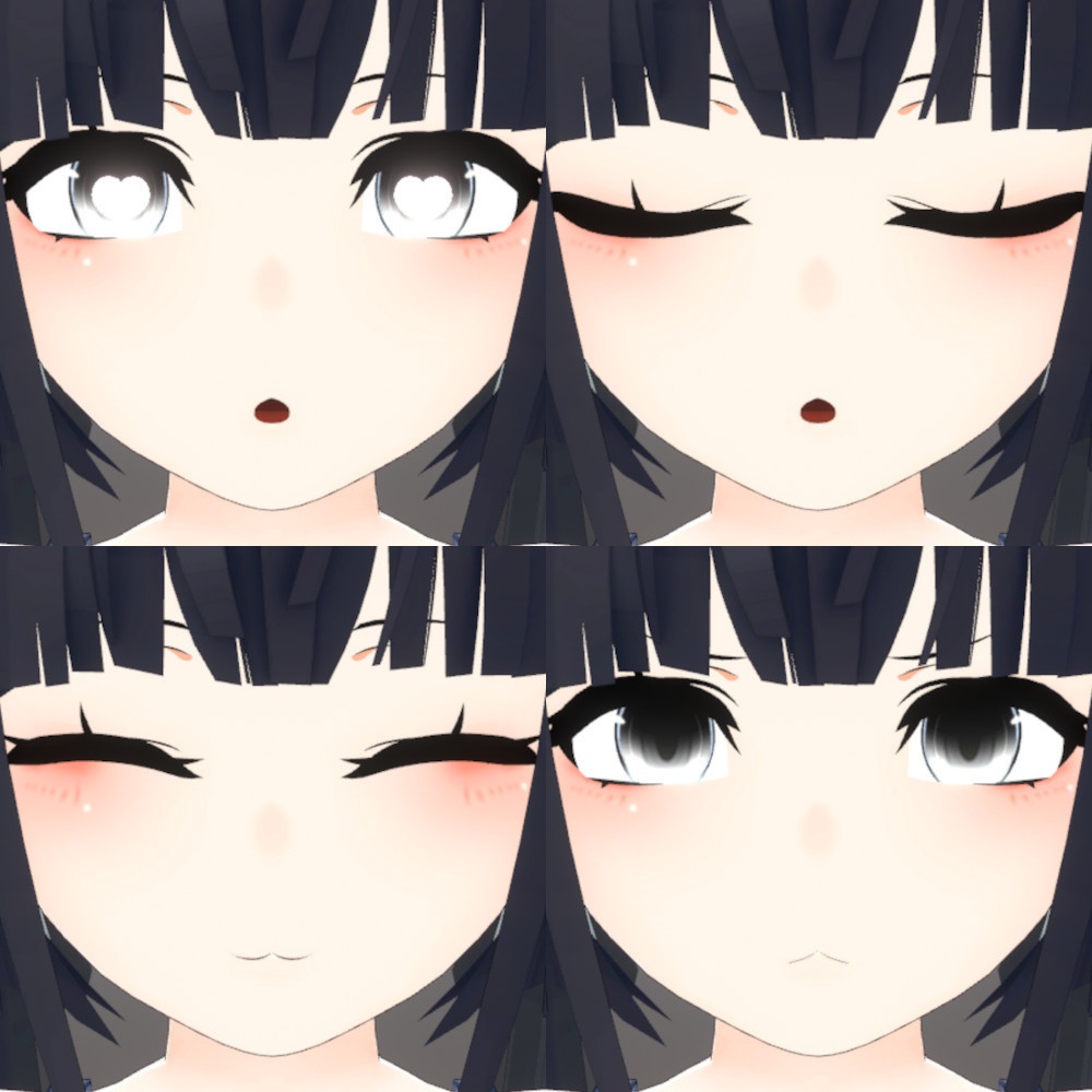 VRC想定3Dモデル「みなも」