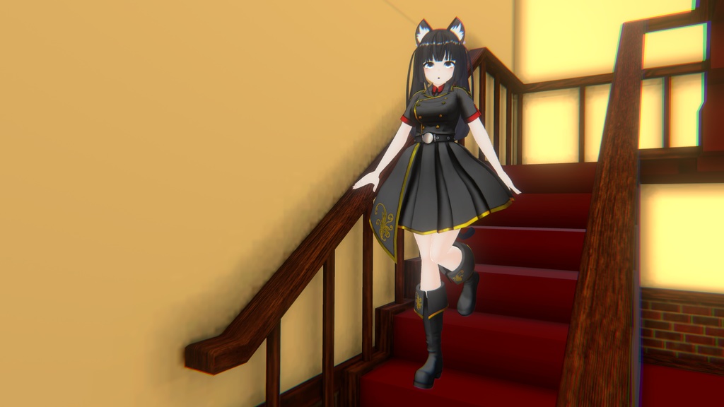 VRC想定3Dモデル「みなも」