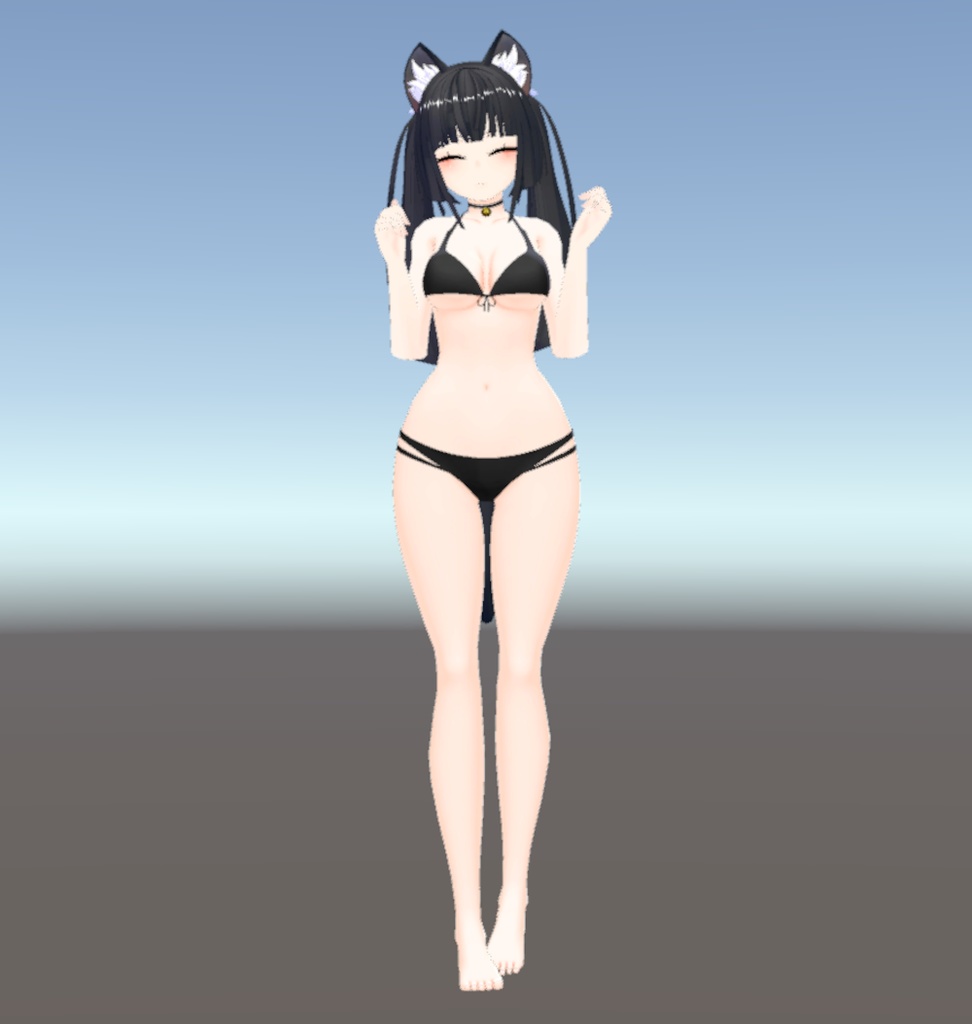 VRC想定3Dモデル「みなも」