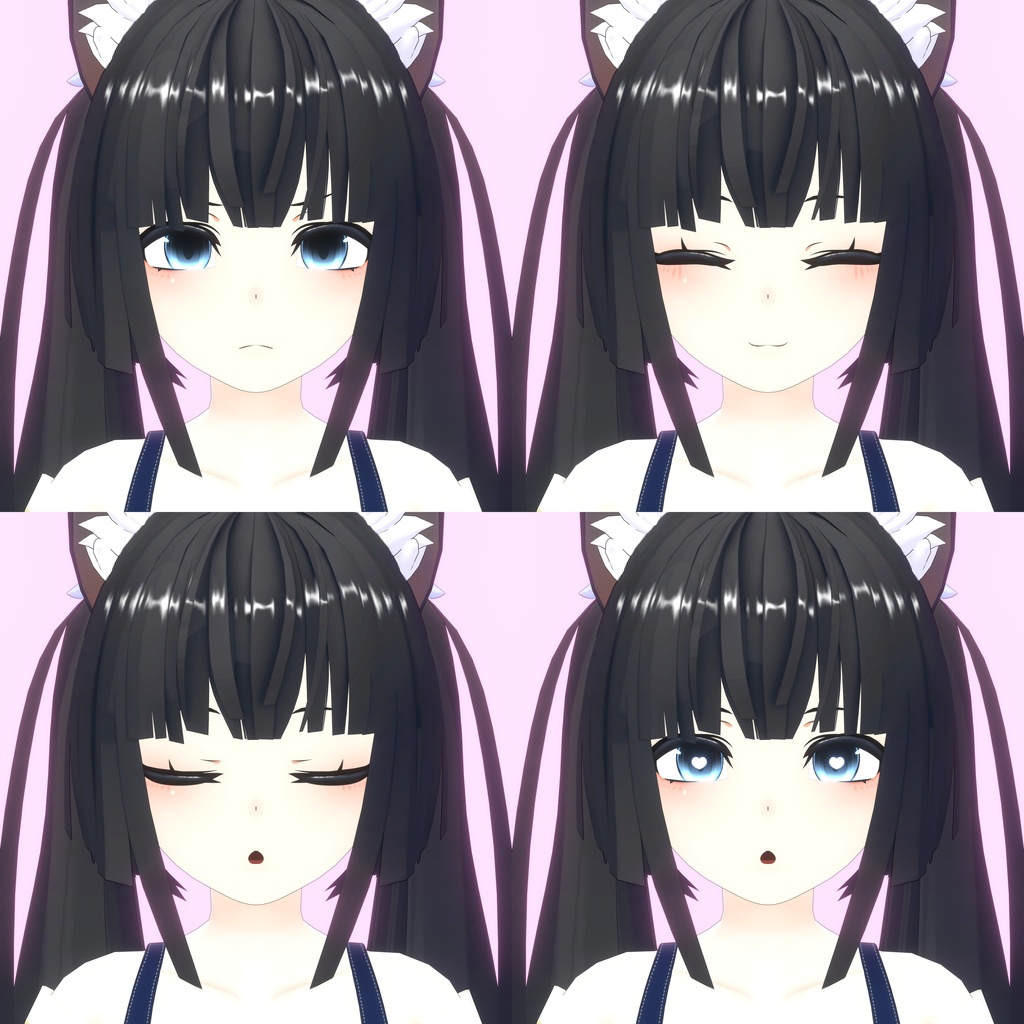 VRC想定3Dモデル「みなも」