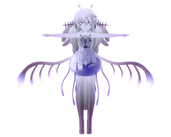 VRC想定3Dモデル「くるる」