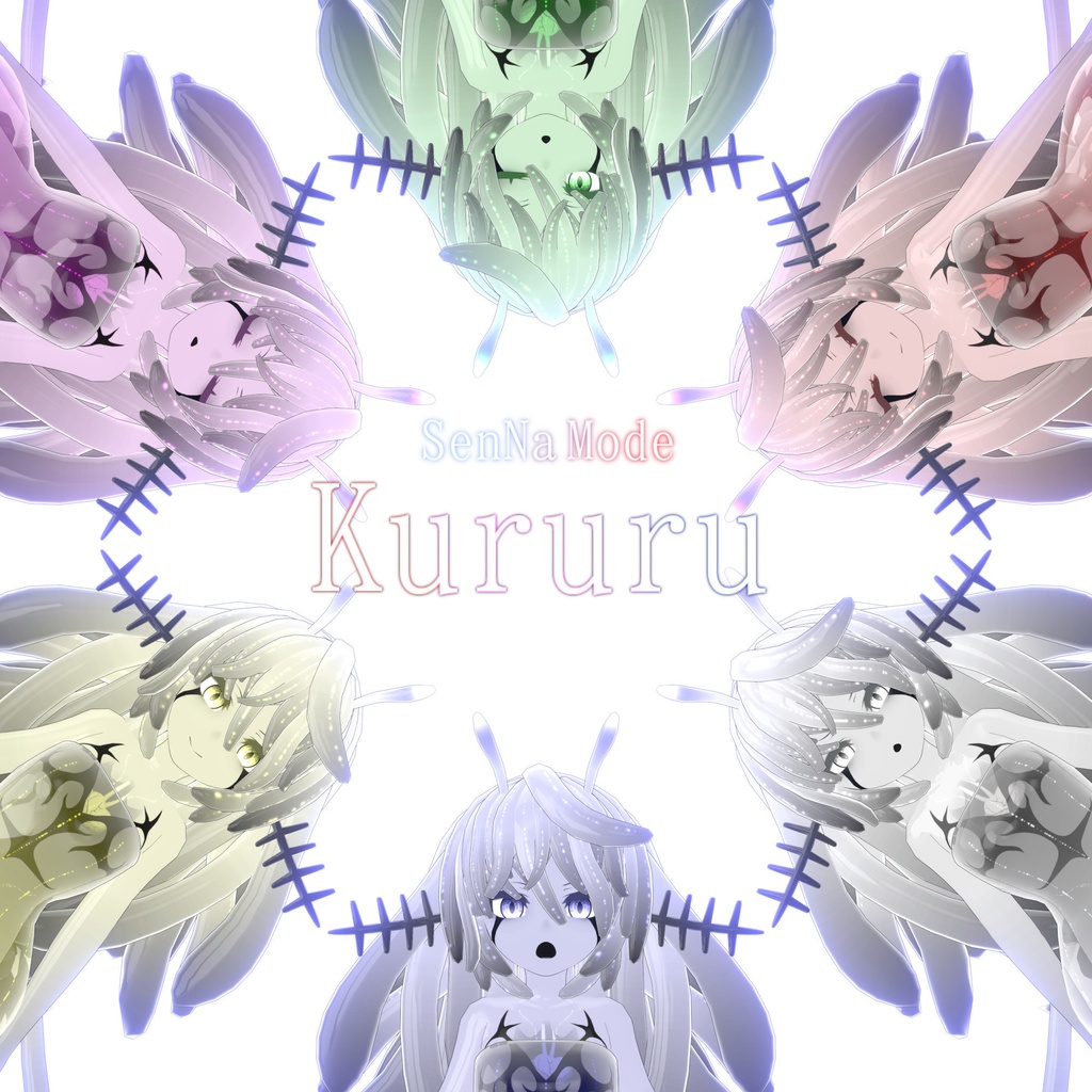 VRC想定3Dモデル「くるる」