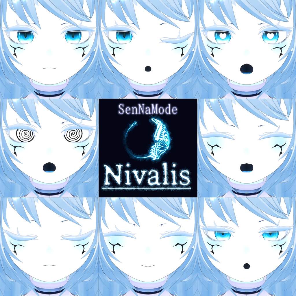 VRC想定3Dモデル「Nivalis-ニヴァリス」