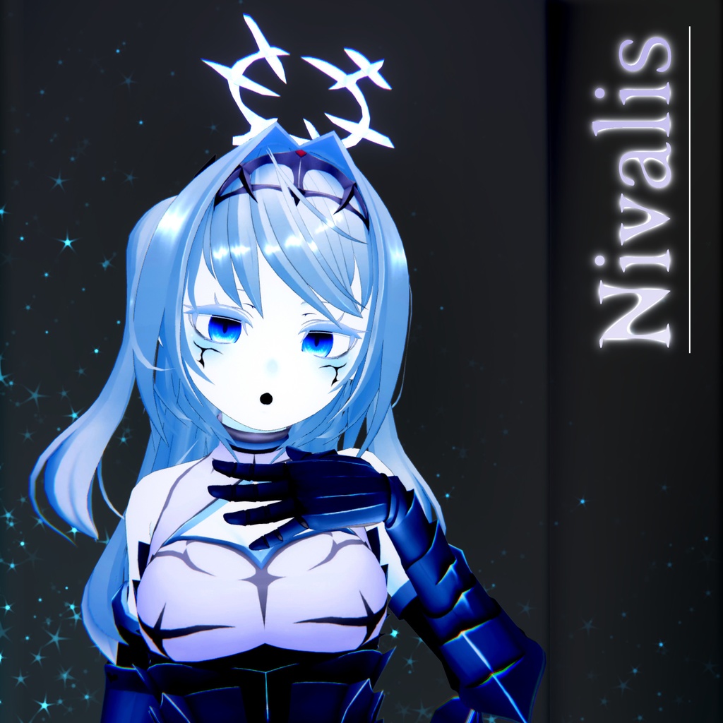 VRC想定3Dモデル「Nivalis-ニヴァリス」