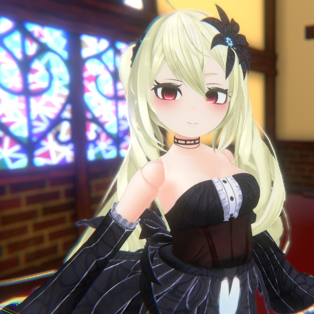 VRC想定3Dモデル「うつろな人形」