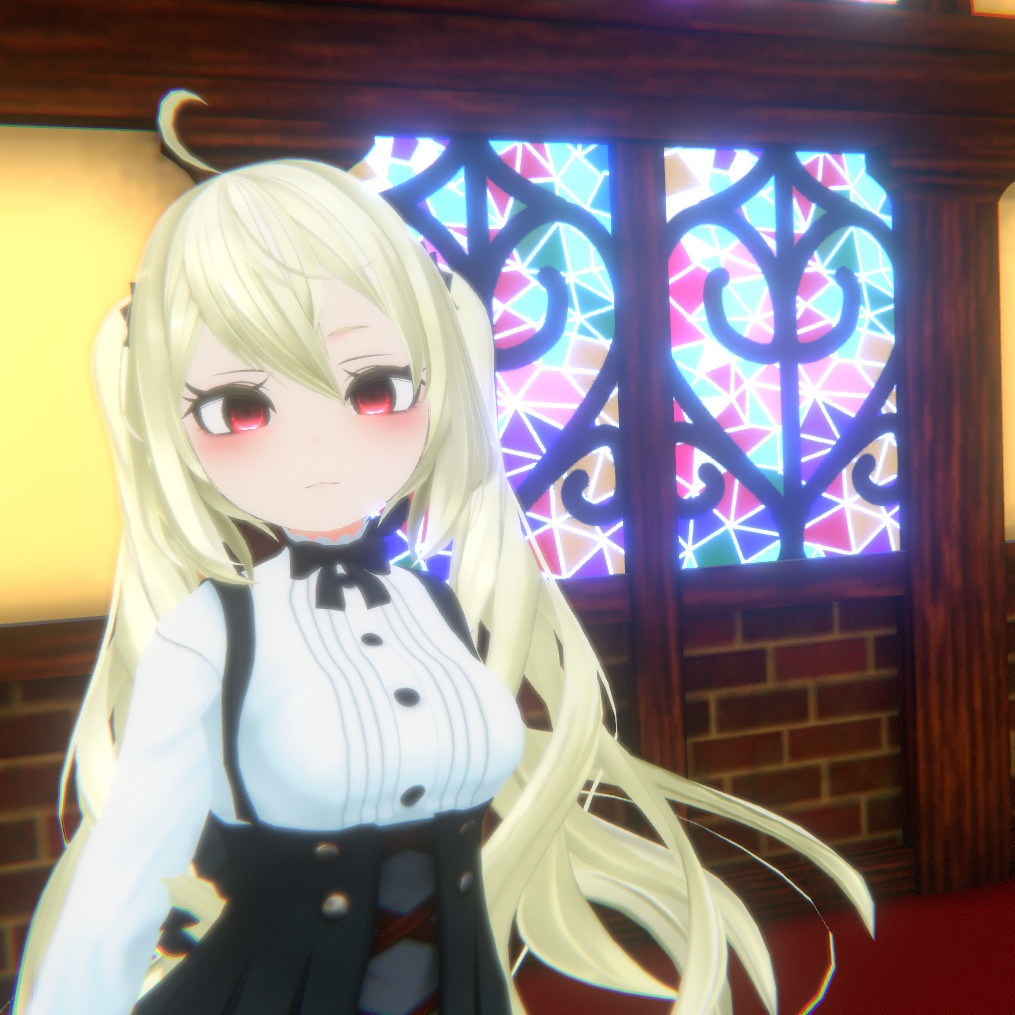 VRC想定3Dモデル「うつろな人形」