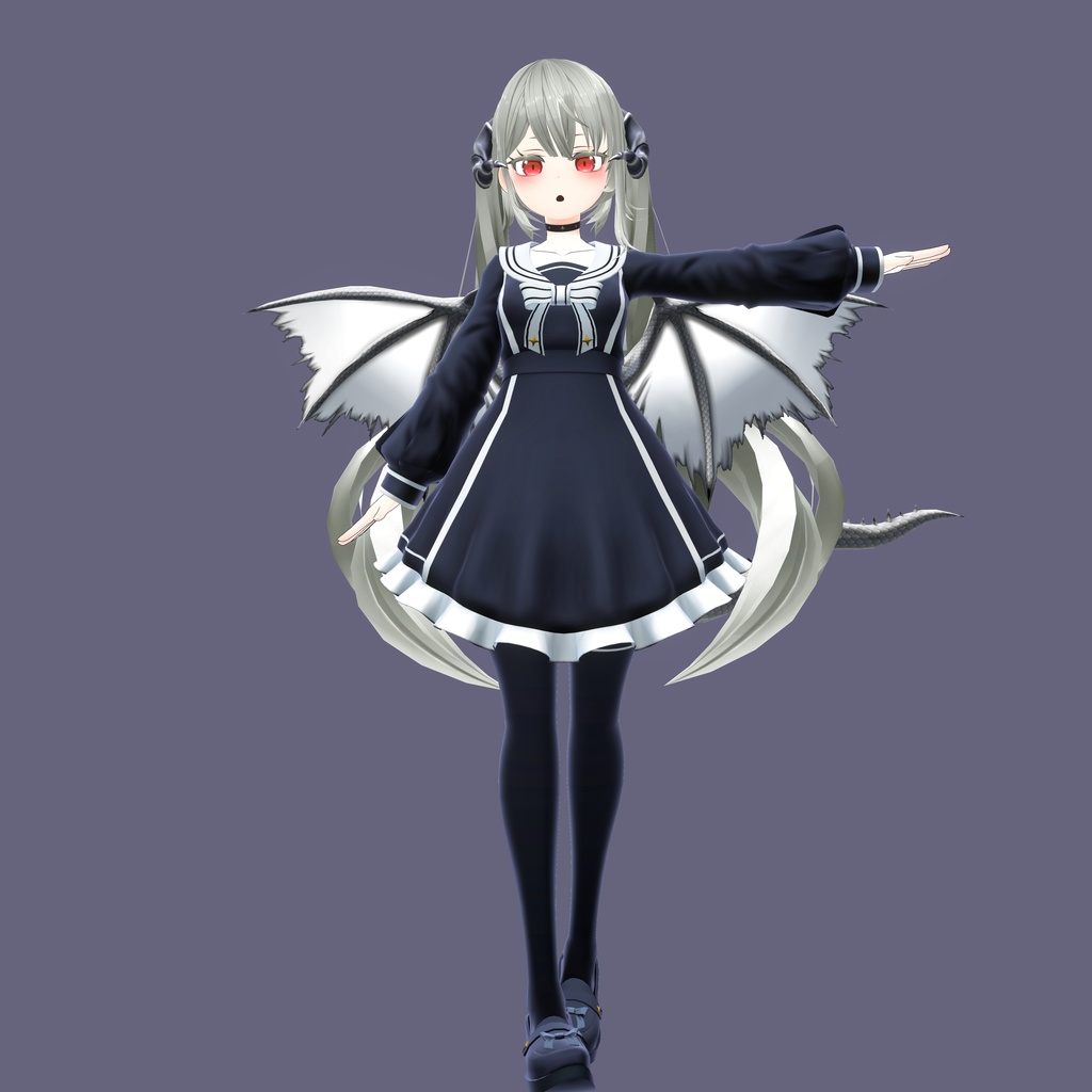 VRC想定3Dモデル「月水月」