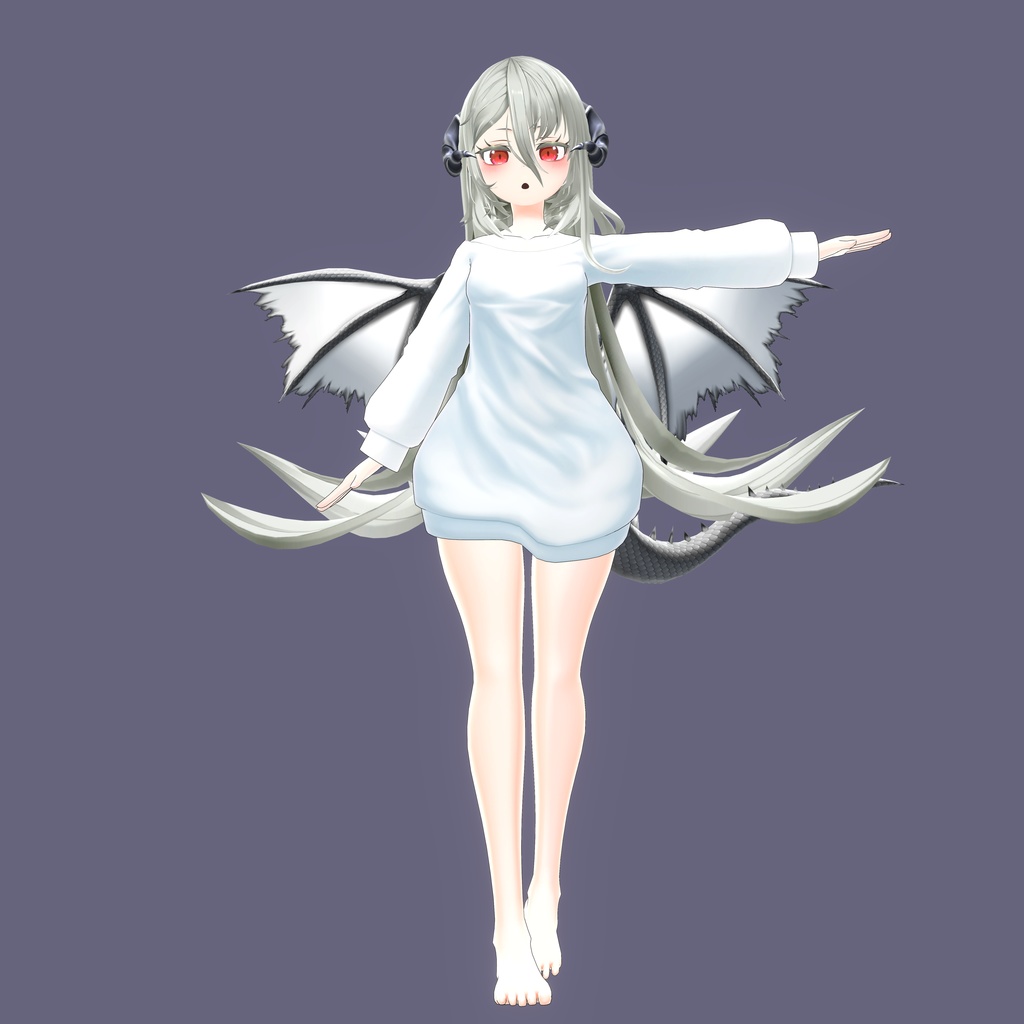 VRC想定3Dモデル「月水月」