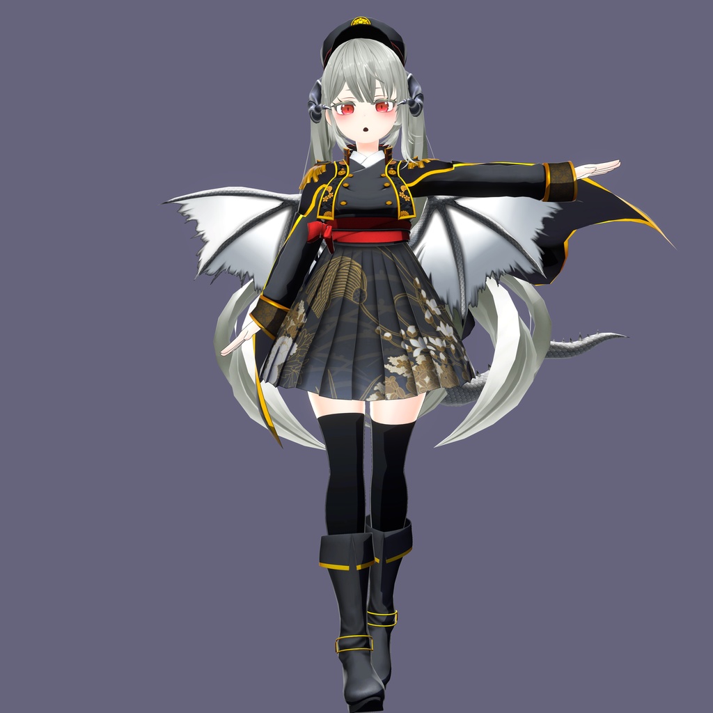 VRC想定3Dモデル「月水月」