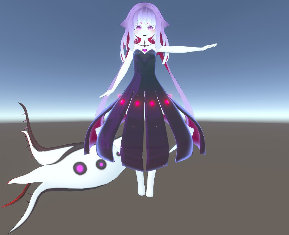 VRChat想定3Dモデル「カムパニュラ」
