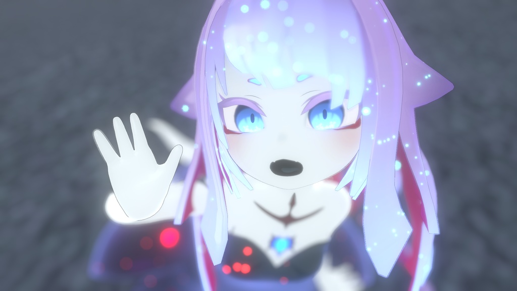 VRChat想定3Dモデル「カムパニュラ」