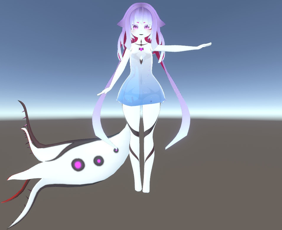 VRChat想定3Dモデル「カムパニュラ」