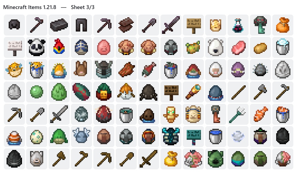 【期間限定無料】Minecraft 全アイテム3Dモデル 273種コンプリートパック|Unity / VRChat対応・ドラッグするだけ導入