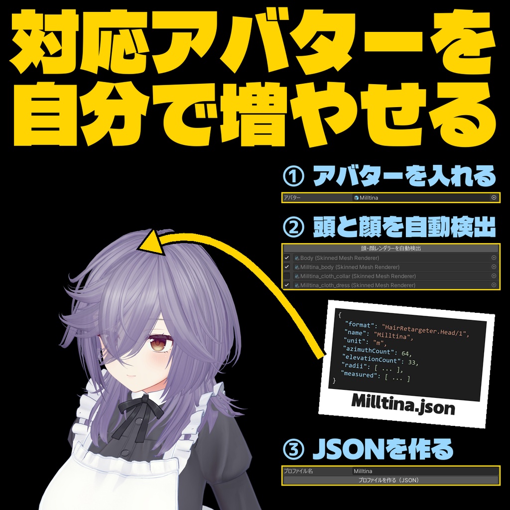 Hair Retargeter プロファイルメーカー