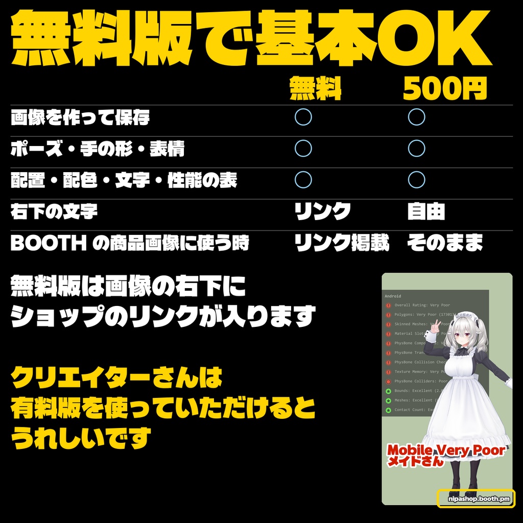 【無料!!!タダ!!!FREE!!!】アバターのなんか色々出して撮るやつ