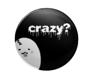 たまごちゃん缶バッジ(crazy)