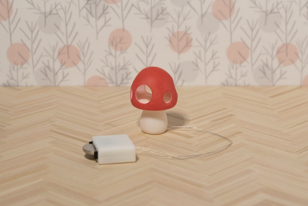きのこランプ（赤）/Cocoriang/オビツ11/ねんどろいどどーる