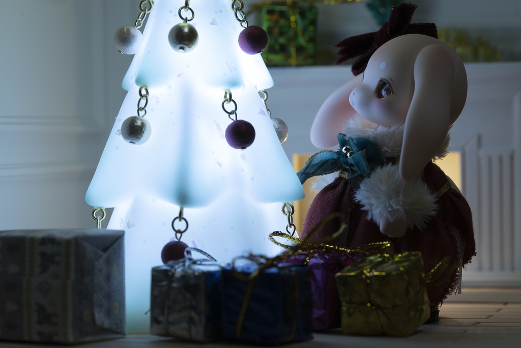 ホワイトクリスマスツリーランプ /Cocoriang/オビツ11/ねんどろいどどーる