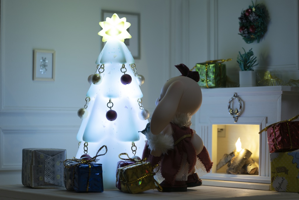 ホワイトクリスマスツリーランプ /Cocoriang/オビツ11/ねんどろいどどーる