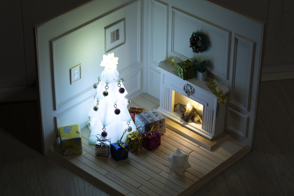 ホワイトクリスマスツリーランプ /Cocoriang/オビツ11/ねんどろいどどーる