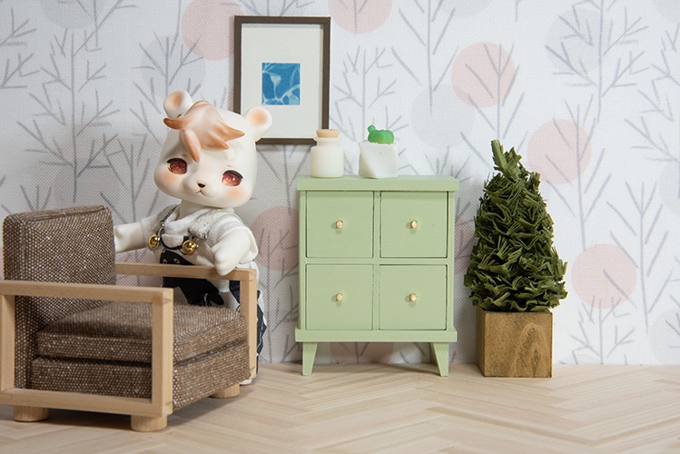 ドロワーチェスト【リーフグリーン】