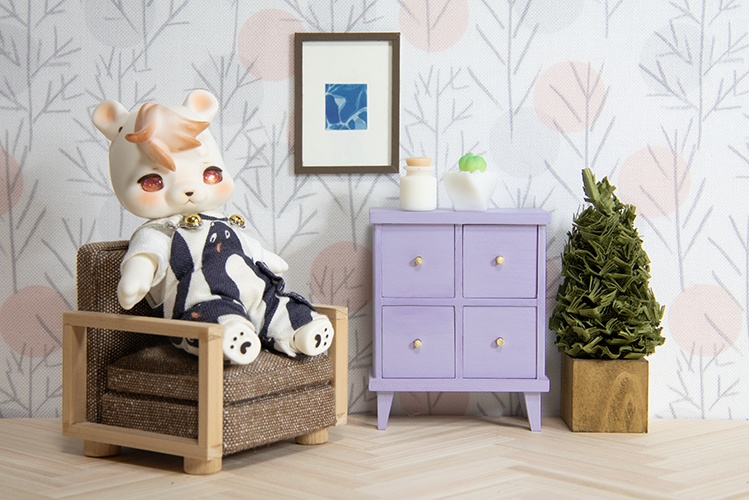 ドロワーチェスト【ラベンダー】