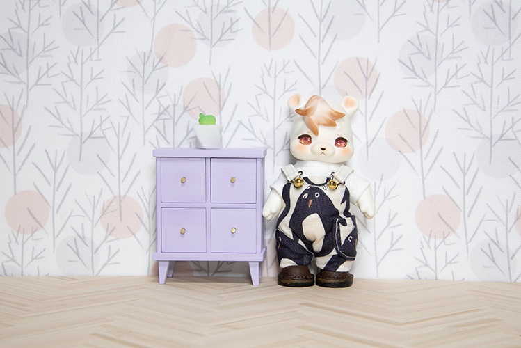 ドロワーチェスト【ラベンダー】