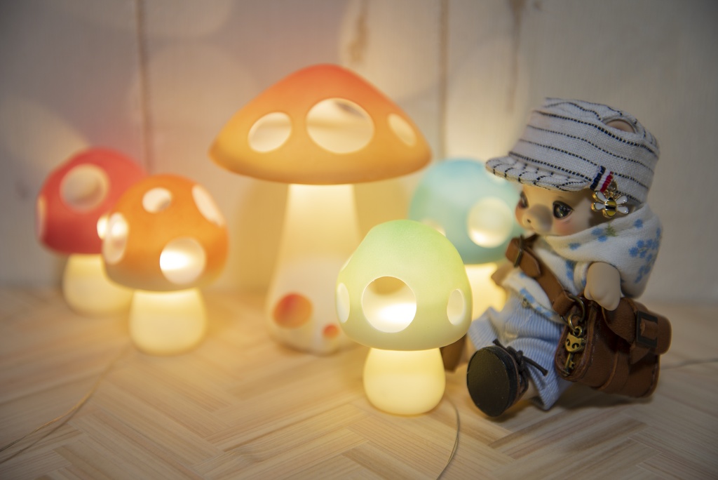 きのこランプ（ライム）/Cocoriang/オビツ11/ねんどろいどどーる