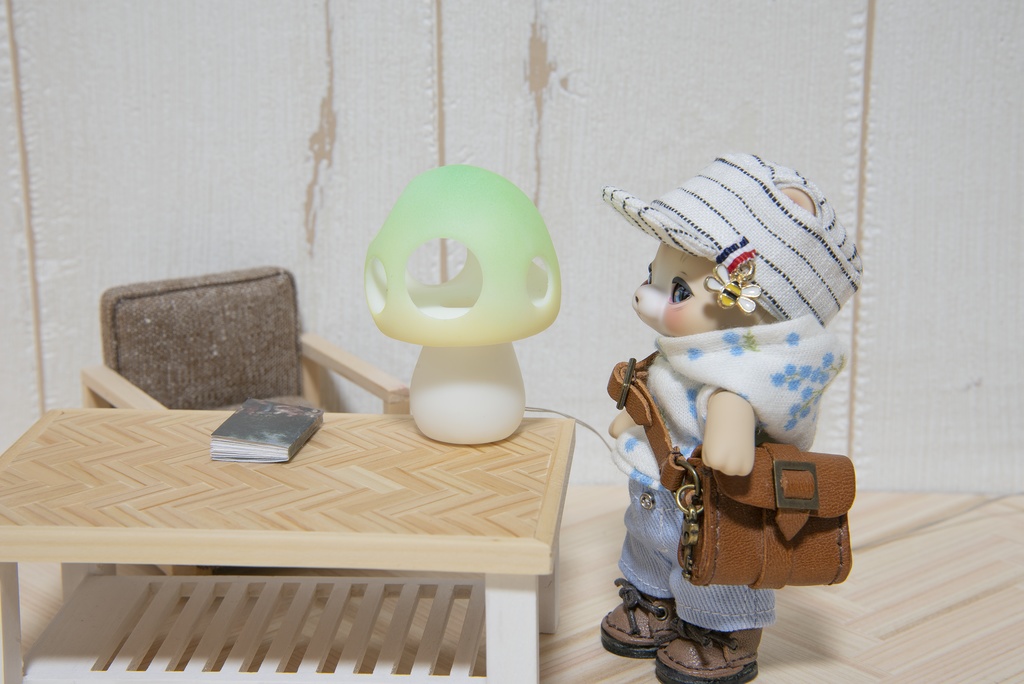 きのこランプ（ライム）/Cocoriang/オビツ11/ねんどろいどどーる
