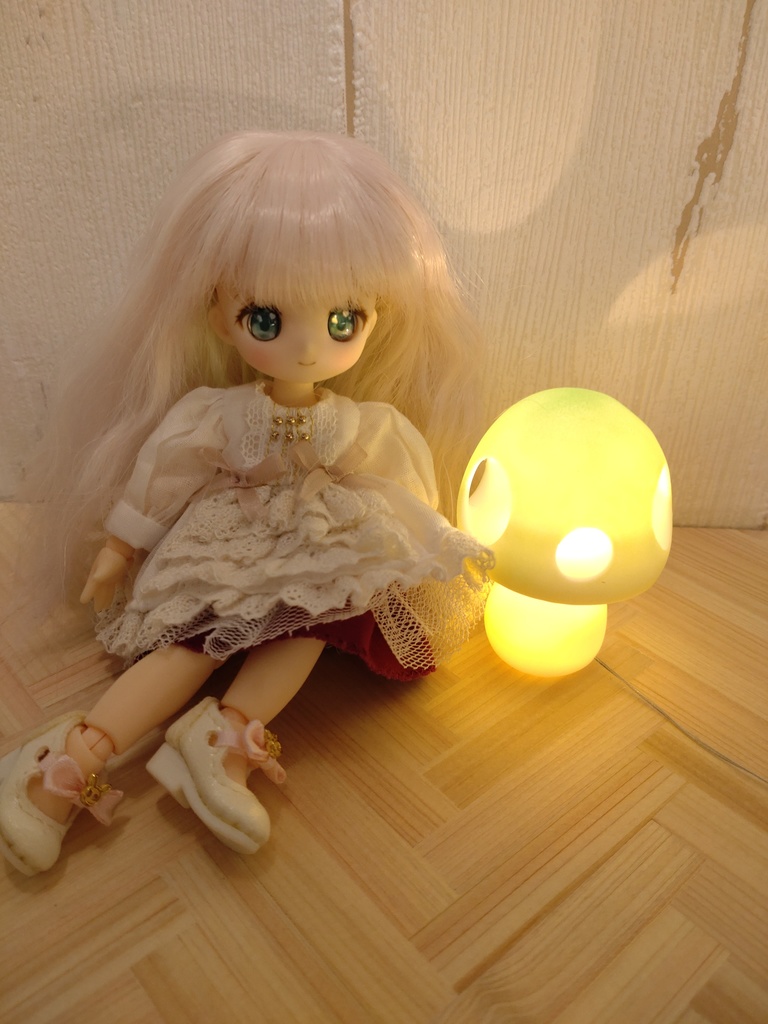 きのこランプ（ライム）/Cocoriang/オビツ11/ねんどろいどどーる