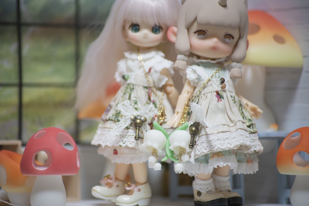 少し大きなすずらんポシェット