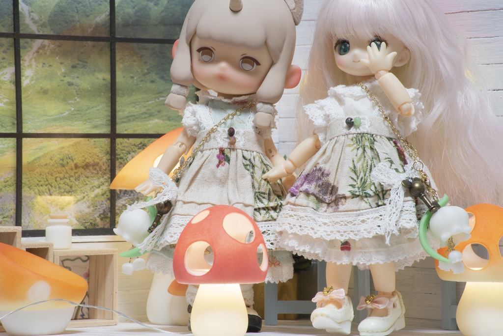 少し大きなすずらんポシェット