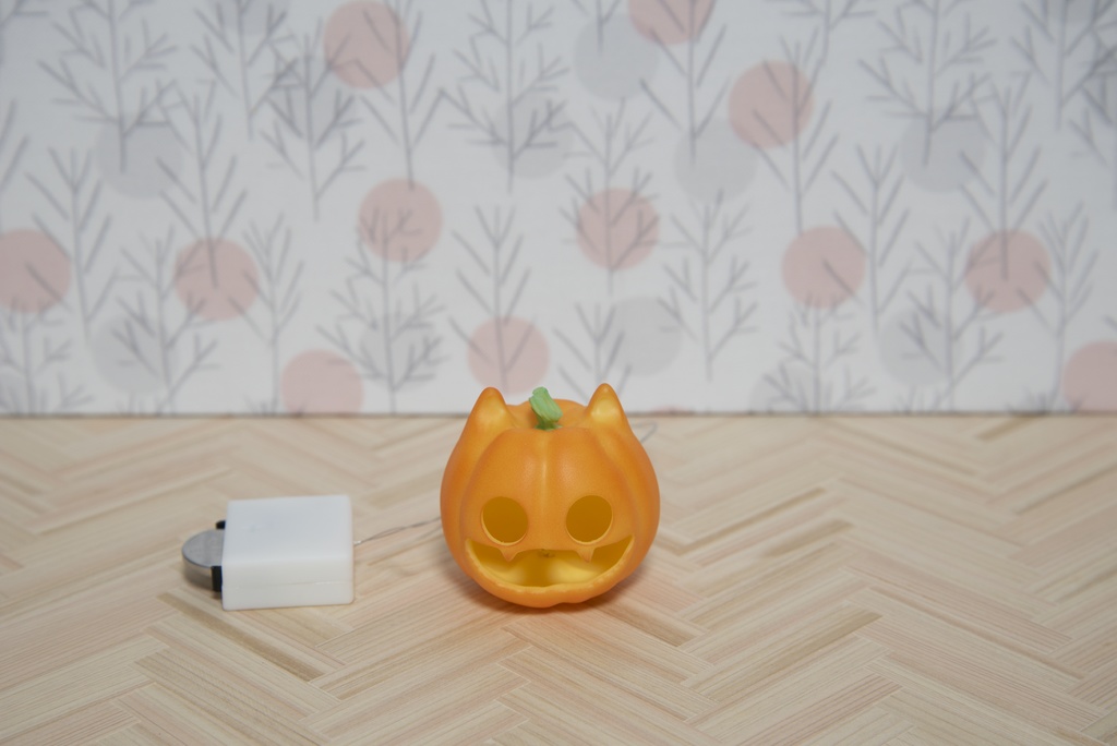 ハロウィンの猫かぼちゃランプ＊オレンジ＊