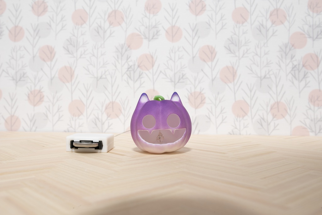 ハロウィンの猫かぼちゃランプ*グレープ*