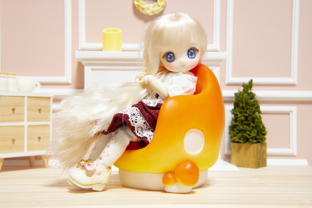 大きなきのこのチェア＊オレンジ＊