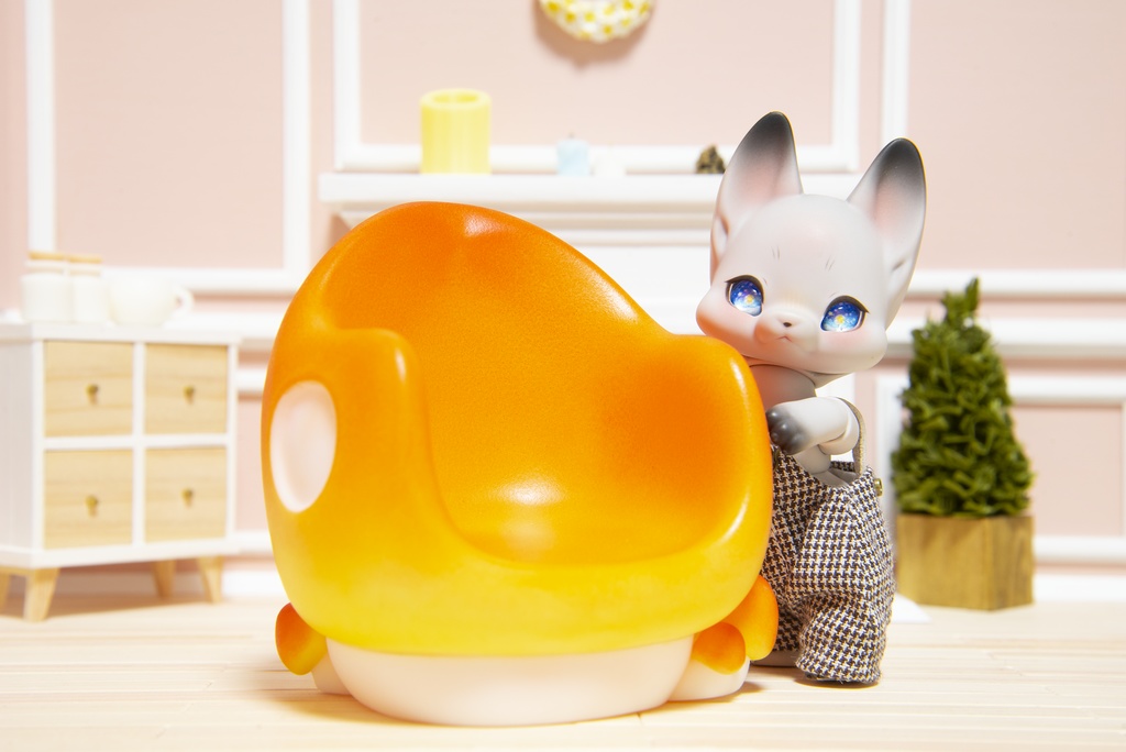 大きなきのこのチェア＊オレンジ＊